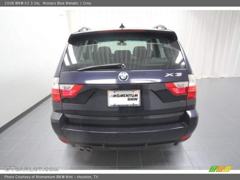 Monaco Blue Metallic / Grey 2008 BMW X3 3.0si
