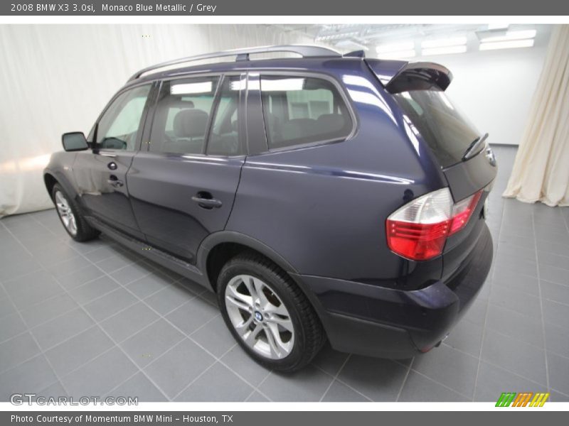 Monaco Blue Metallic / Grey 2008 BMW X3 3.0si