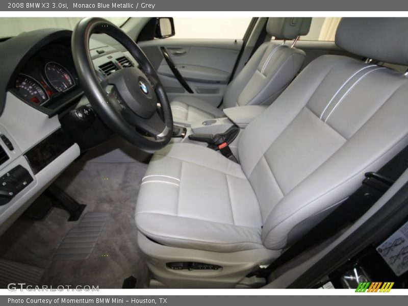 Monaco Blue Metallic / Grey 2008 BMW X3 3.0si