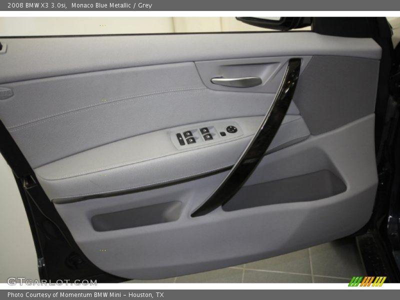 Monaco Blue Metallic / Grey 2008 BMW X3 3.0si