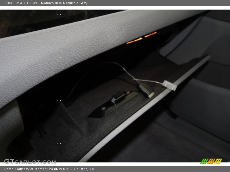 Monaco Blue Metallic / Grey 2008 BMW X3 3.0si