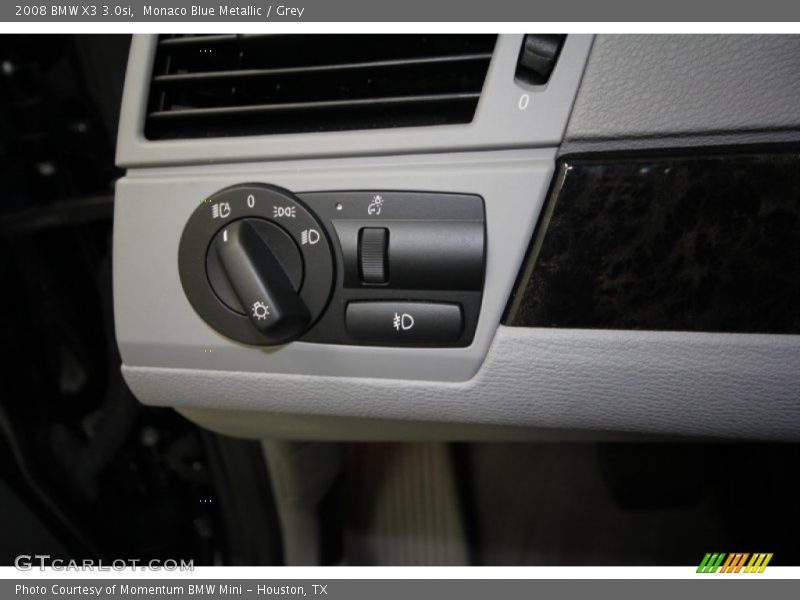 Monaco Blue Metallic / Grey 2008 BMW X3 3.0si