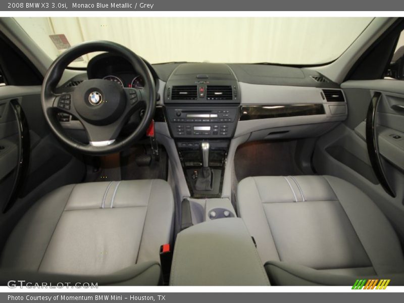 Monaco Blue Metallic / Grey 2008 BMW X3 3.0si