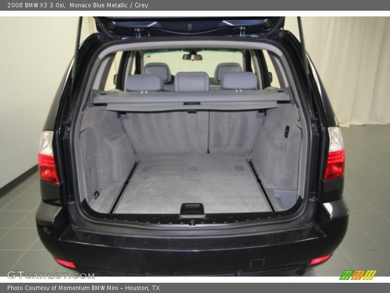 Monaco Blue Metallic / Grey 2008 BMW X3 3.0si