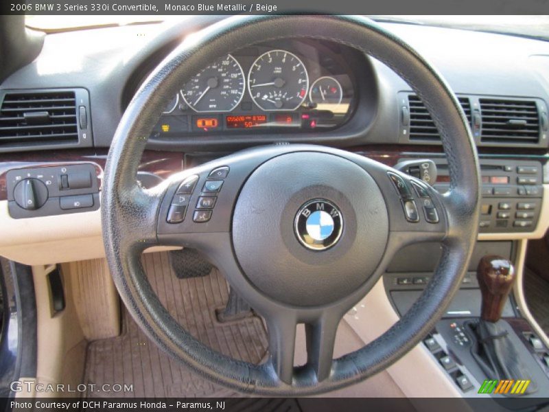 Monaco Blue Metallic / Beige 2006 BMW 3 Series 330i Convertible