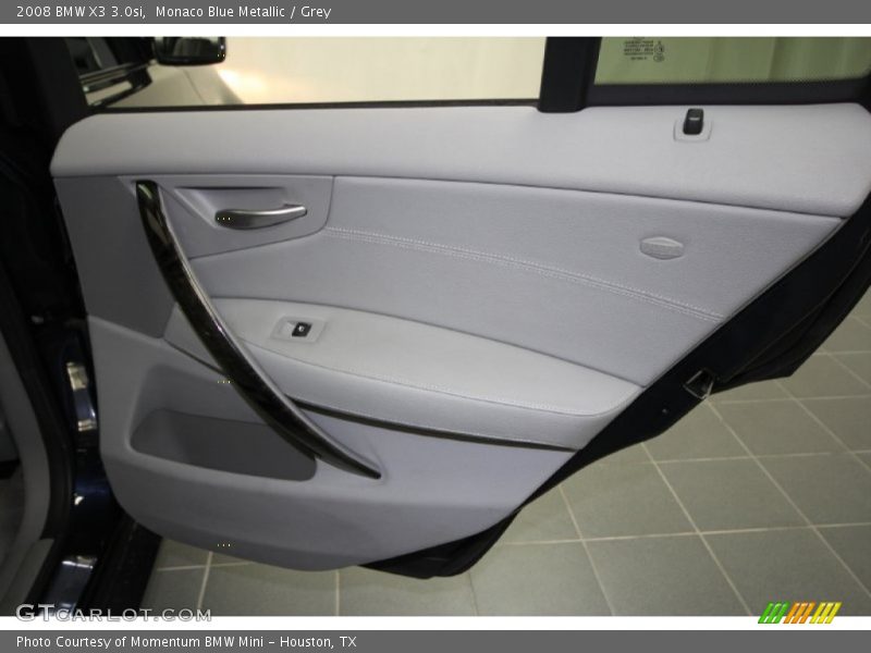 Monaco Blue Metallic / Grey 2008 BMW X3 3.0si