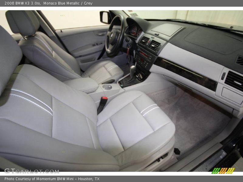 Monaco Blue Metallic / Grey 2008 BMW X3 3.0si