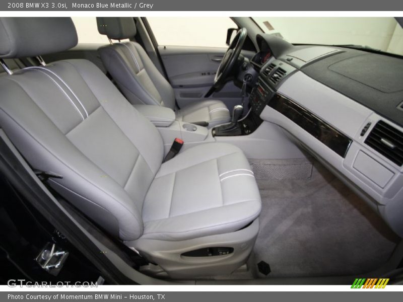 Monaco Blue Metallic / Grey 2008 BMW X3 3.0si