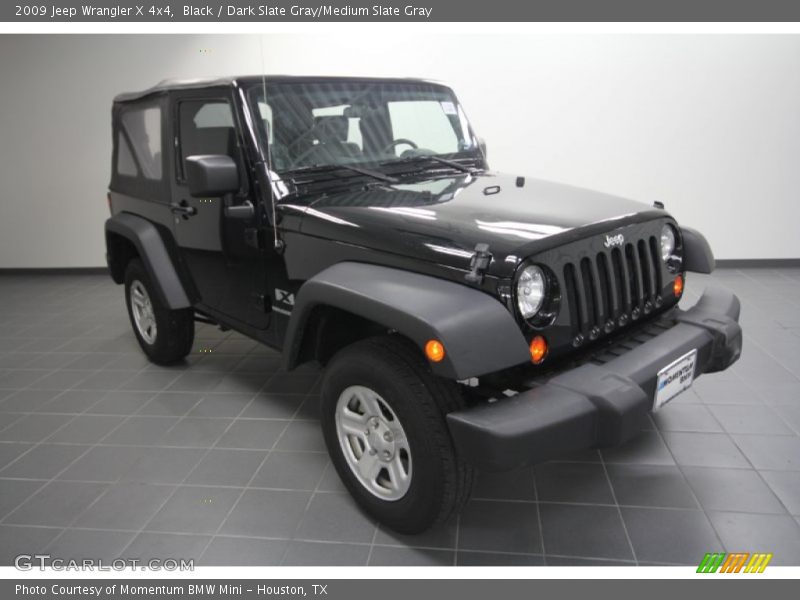 Black / Dark Slate Gray/Medium Slate Gray 2009 Jeep Wrangler X 4x4