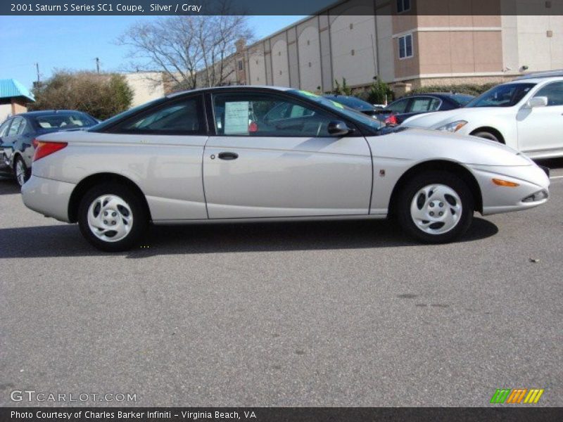 Silver / Gray 2001 Saturn S Series SC1 Coupe
