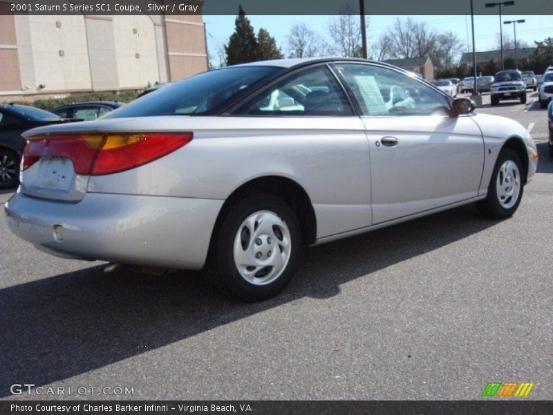 Silver / Gray 2001 Saturn S Series SC1 Coupe