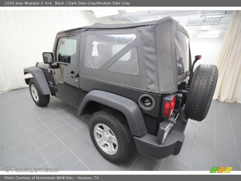 Black / Dark Slate Gray/Medium Slate Gray 2009 Jeep Wrangler X 4x4