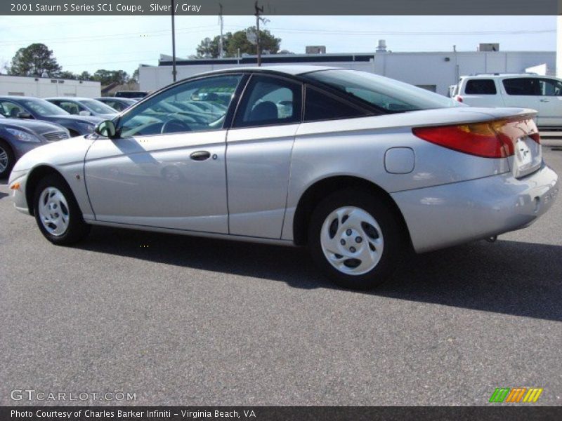 Silver / Gray 2001 Saturn S Series SC1 Coupe