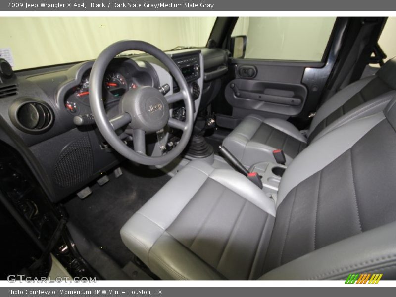 Black / Dark Slate Gray/Medium Slate Gray 2009 Jeep Wrangler X 4x4