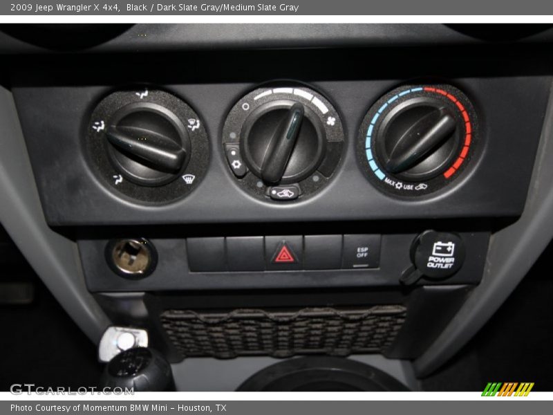 Black / Dark Slate Gray/Medium Slate Gray 2009 Jeep Wrangler X 4x4