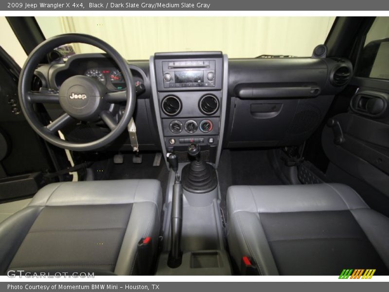 Black / Dark Slate Gray/Medium Slate Gray 2009 Jeep Wrangler X 4x4