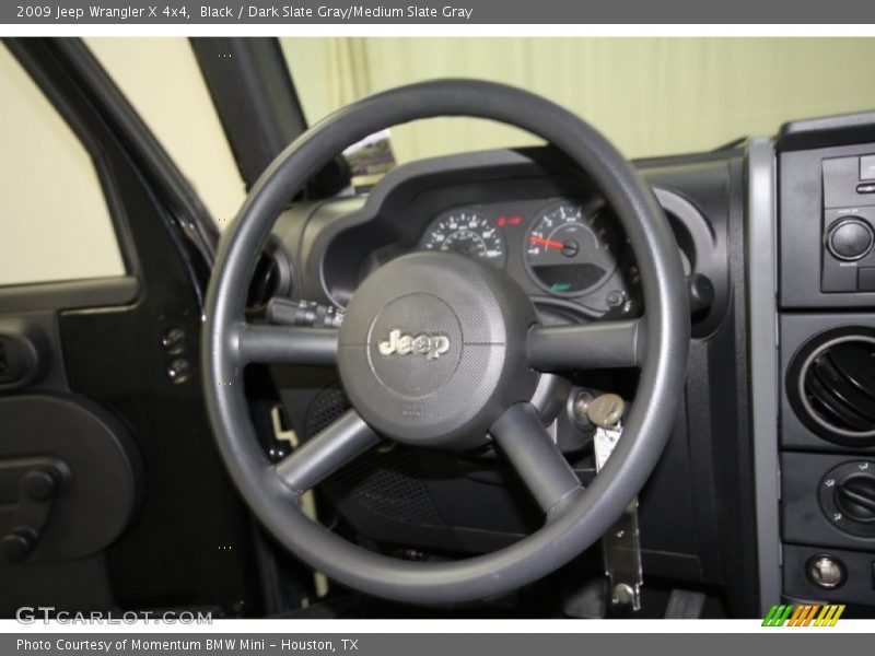 Black / Dark Slate Gray/Medium Slate Gray 2009 Jeep Wrangler X 4x4