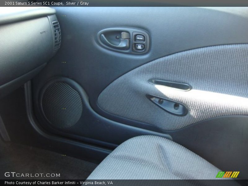 Silver / Gray 2001 Saturn S Series SC1 Coupe