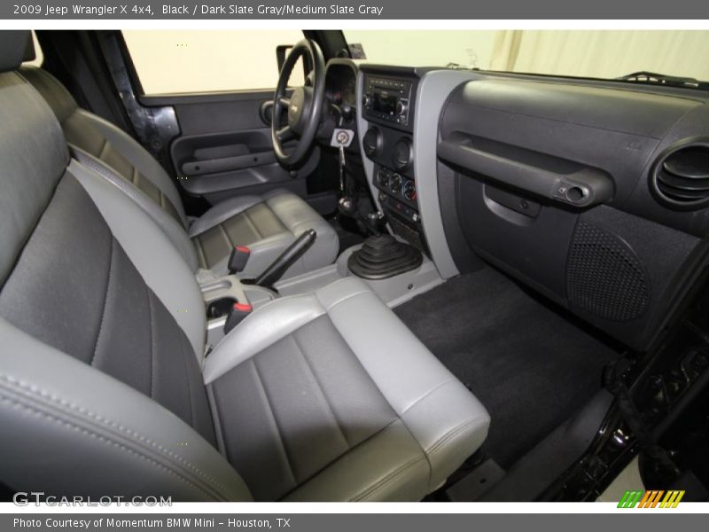 Black / Dark Slate Gray/Medium Slate Gray 2009 Jeep Wrangler X 4x4