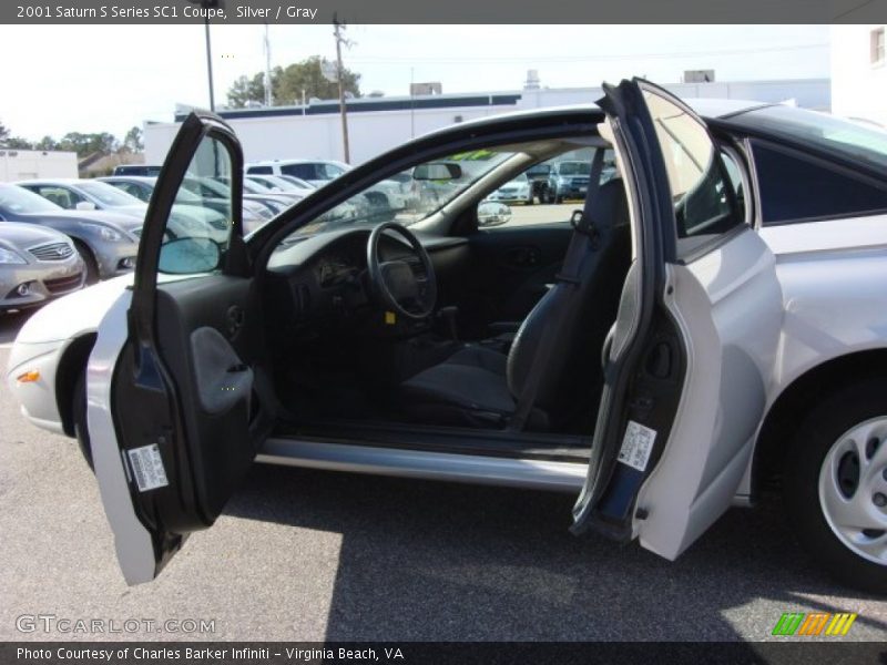 Silver / Gray 2001 Saturn S Series SC1 Coupe