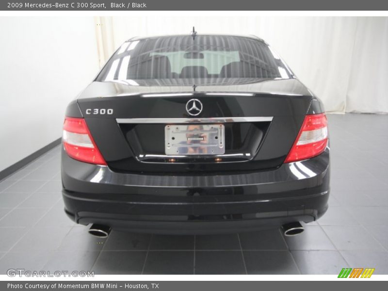 Black / Black 2009 Mercedes-Benz C 300 Sport