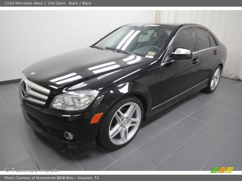 Black / Black 2009 Mercedes-Benz C 300 Sport