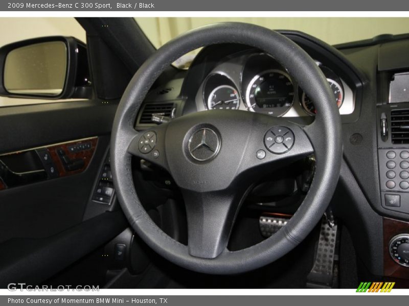 Black / Black 2009 Mercedes-Benz C 300 Sport