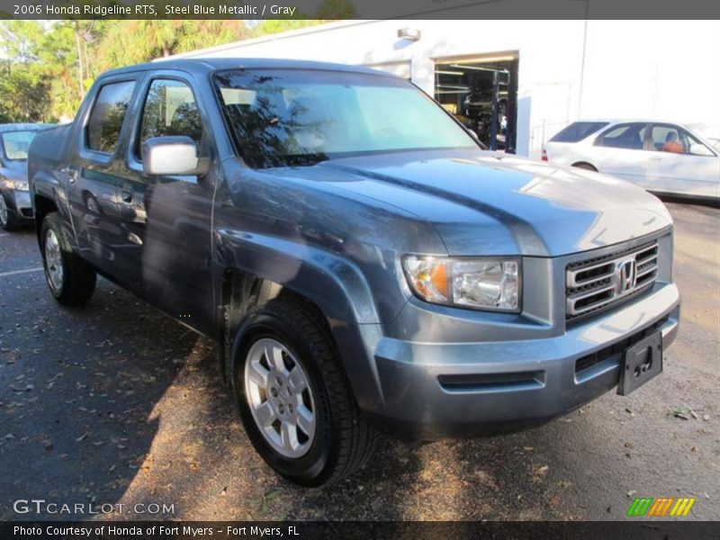 Steel Blue Metallic / Gray 2006 Honda Ridgeline RTS