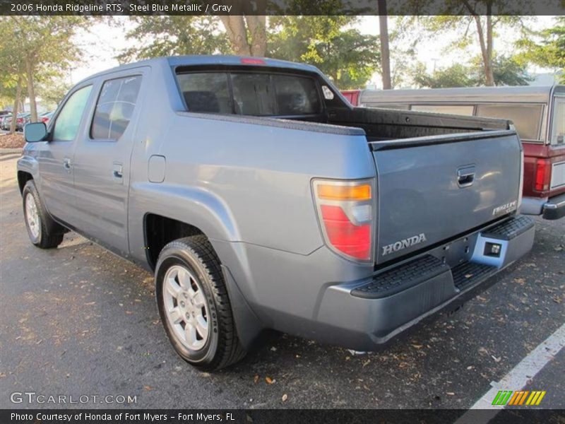 Steel Blue Metallic / Gray 2006 Honda Ridgeline RTS