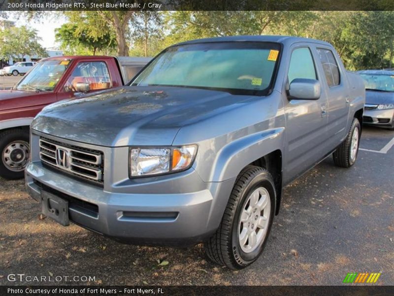 Steel Blue Metallic / Gray 2006 Honda Ridgeline RTS