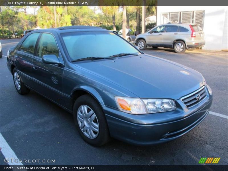 Sailfin Blue Metallic / Gray 2001 Toyota Camry LE