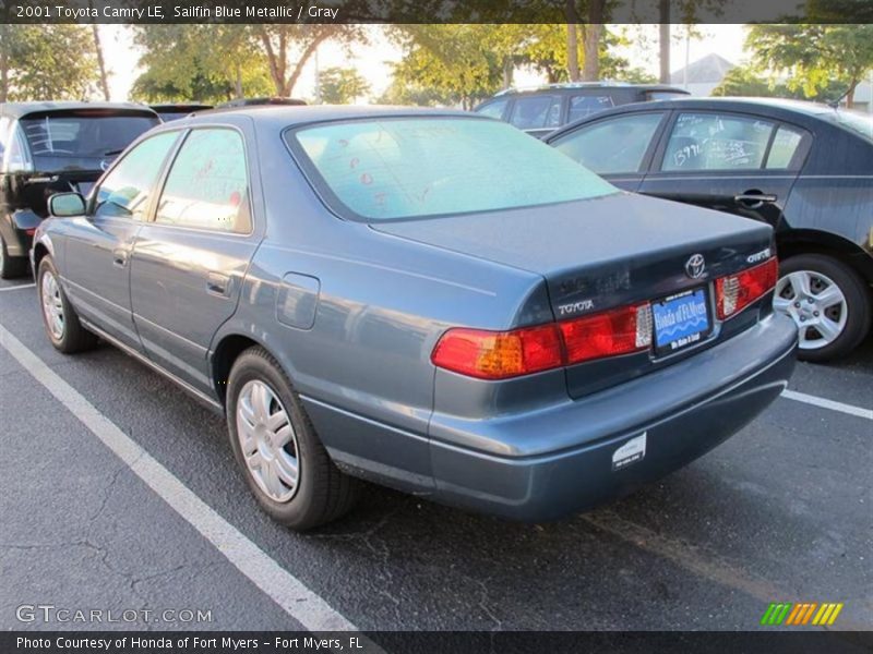 Sailfin Blue Metallic / Gray 2001 Toyota Camry LE