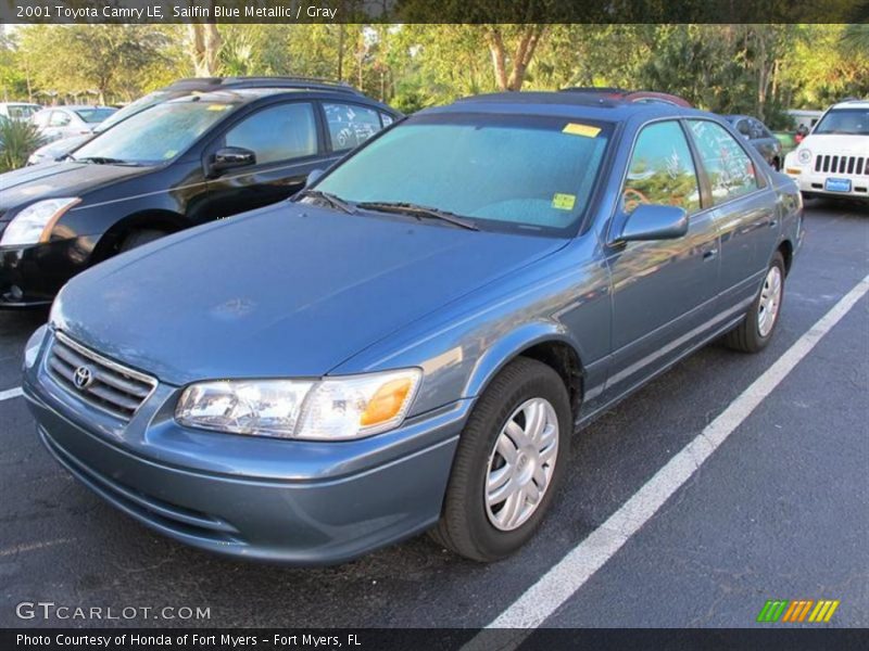 Sailfin Blue Metallic / Gray 2001 Toyota Camry LE