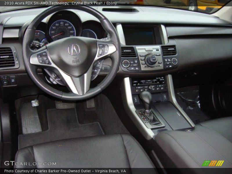 Crystal Black Pearl / Ebony 2010 Acura RDX SH-AWD Technology