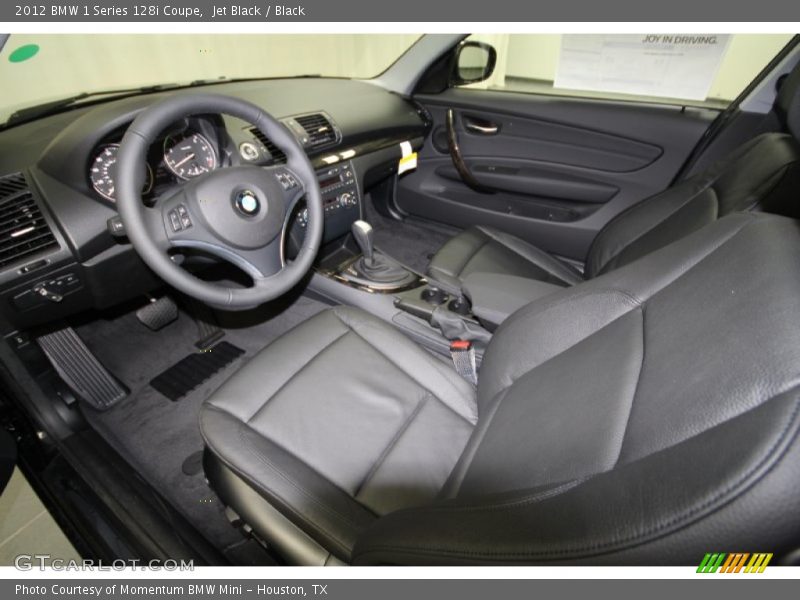 Jet Black / Black 2012 BMW 1 Series 128i Coupe