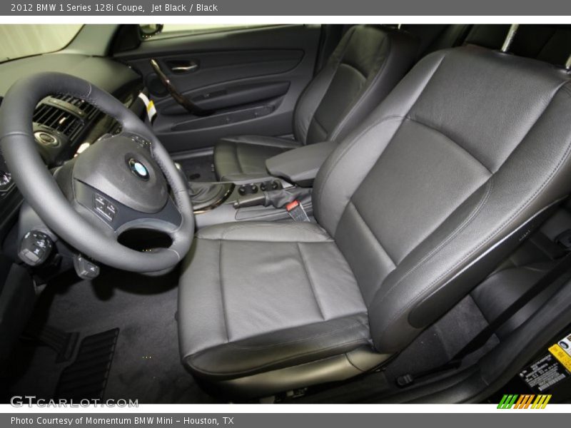 Jet Black / Black 2012 BMW 1 Series 128i Coupe