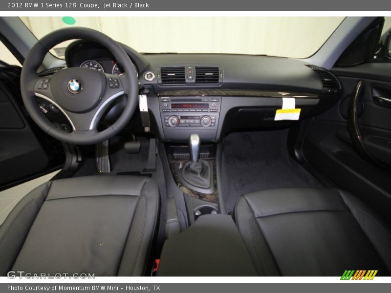Jet Black / Black 2012 BMW 1 Series 128i Coupe