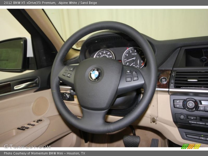 Alpine White / Sand Beige 2012 BMW X5 xDrive35i Premium