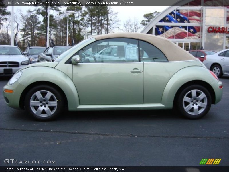 Gecko Green New Beetle - 2007 Volkswagen New Beetle 2.5 Convertible