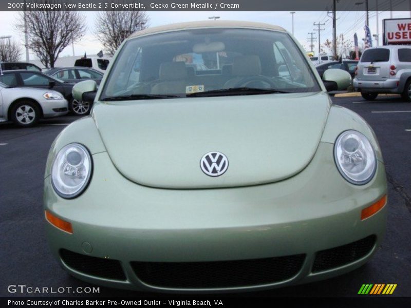 Gecko Green Metallic / Cream 2007 Volkswagen New Beetle 2.5 Convertible
