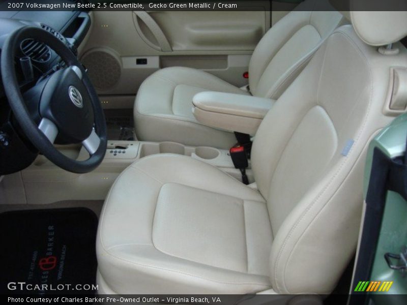 Gecko Green Metallic / Cream 2007 Volkswagen New Beetle 2.5 Convertible