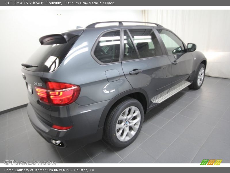 Platinum Gray Metallic / Black 2012 BMW X5 xDrive35i Premium