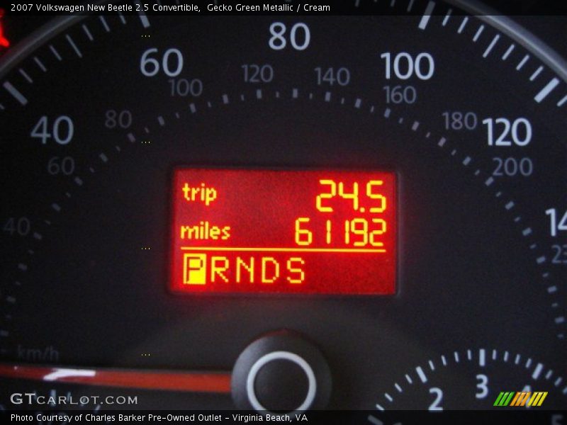 Gecko Green Metallic / Cream 2007 Volkswagen New Beetle 2.5 Convertible