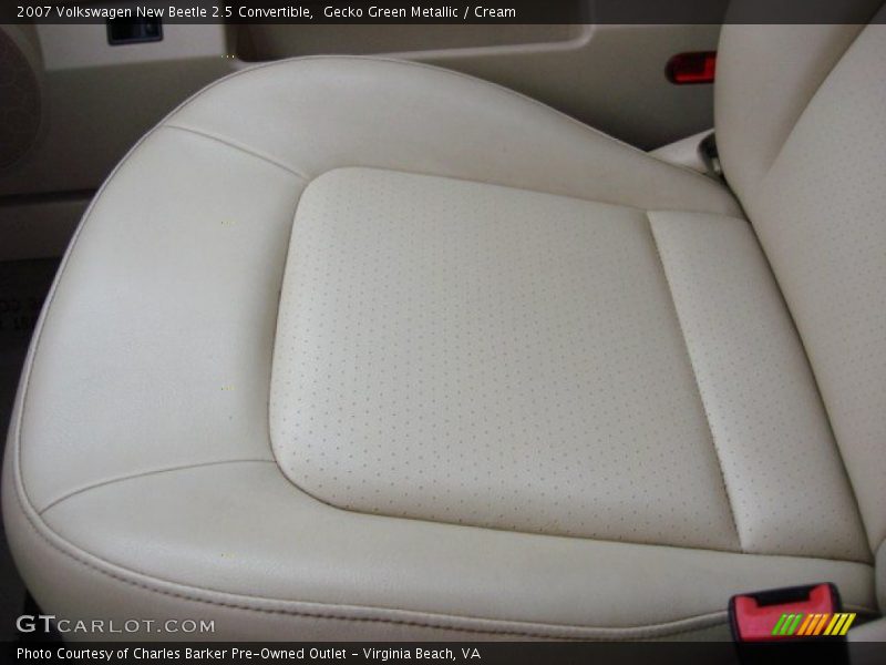 Gecko Green Metallic / Cream 2007 Volkswagen New Beetle 2.5 Convertible