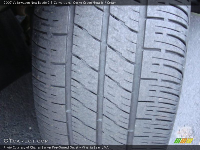 Gecko Green Metallic / Cream 2007 Volkswagen New Beetle 2.5 Convertible