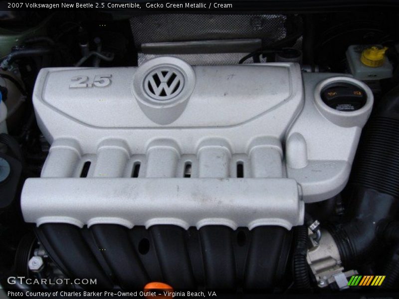 Gecko Green Metallic / Cream 2007 Volkswagen New Beetle 2.5 Convertible