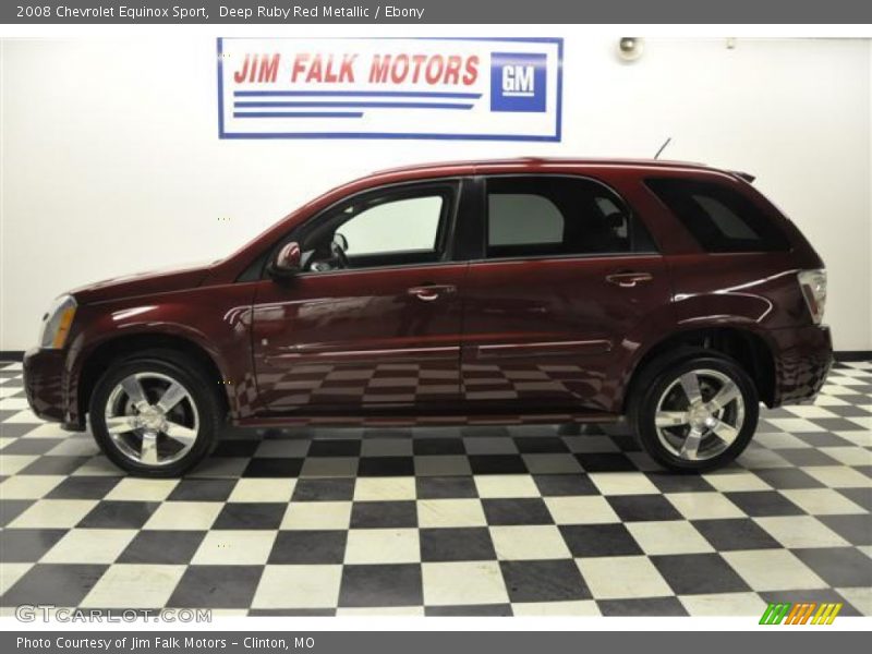 Deep Ruby Red Metallic / Ebony 2008 Chevrolet Equinox Sport