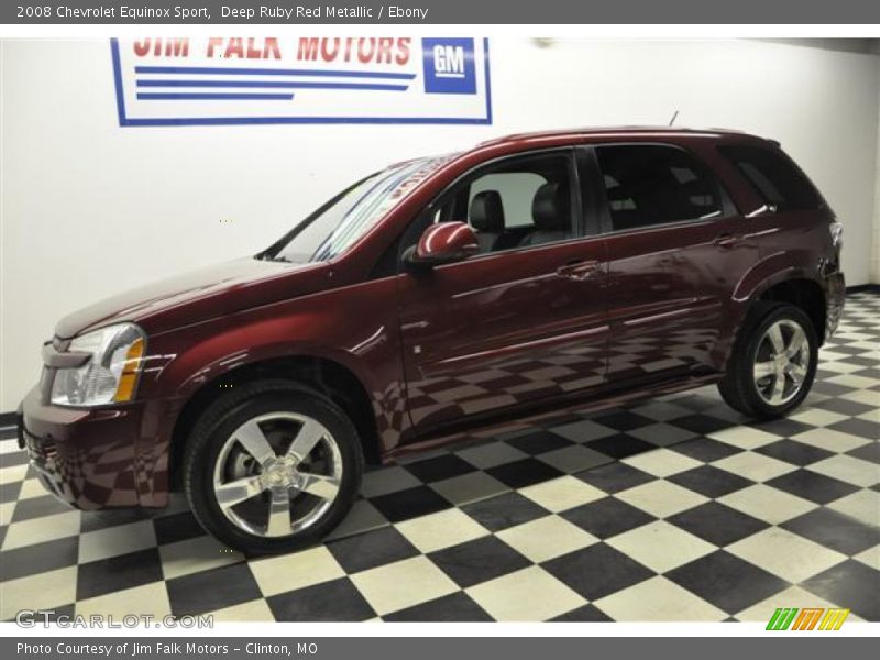 Deep Ruby Red Metallic / Ebony 2008 Chevrolet Equinox Sport