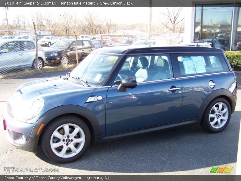 Horizon Blue Metallic / Grey/Carbon Black 2010 Mini Cooper S Clubman