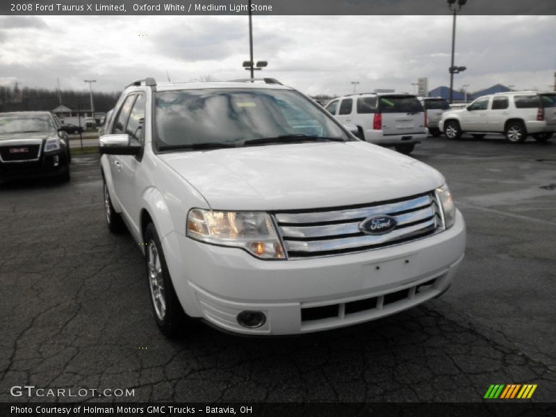 Oxford White / Medium Light Stone 2008 Ford Taurus X Limited